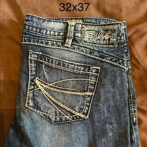 Silver Boot Cut Jeans